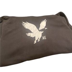 AE dark grey Hoodie with White Eagle Logo new never worn size medium